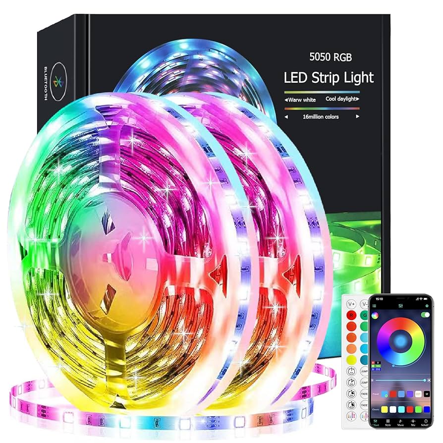 ZXMEAN Led Lights 100ft/30M,Ultra Long Music Sync Smart RGB